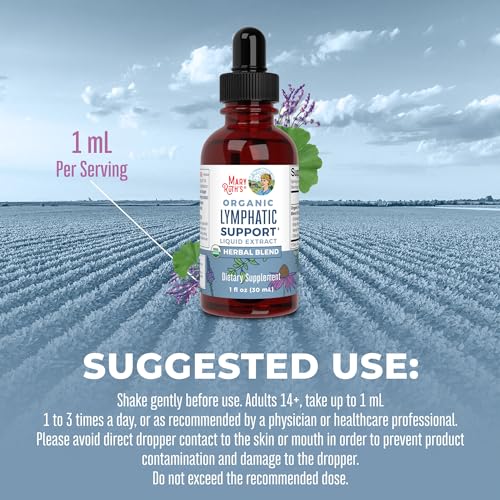 Lymphatic Support Drops | USDA Organic Lymphatic Cleanse Immune Support Supplement MaryRuth OrganicsAu supplements