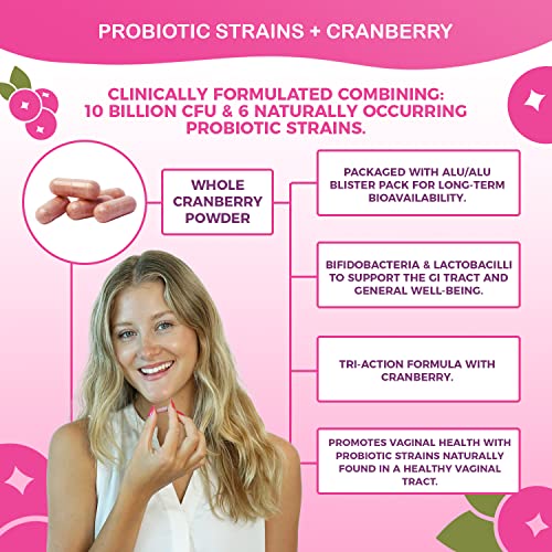 NutriCelebrity NutriFlora-Pro Probiotics for Women - Support Vaginal, Urinary Health (UTI) NutricelebrityAu supplements