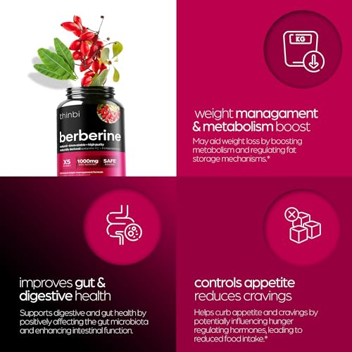 1000mg Berberine Supplement Capsules with Bitter Melon and Banaba Leaf - 30 Servings Artnaturals StoreUS supplements