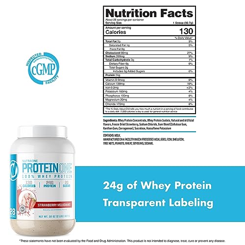 NutraOne ProteinOne Whey Protein Promote Recovery and Build Muscle with a Protein NutraOneUS supplements