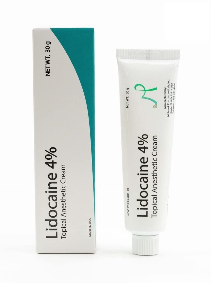 MOHNARK Lidocaine 4% Numbing Cream – Topical Anesthetic for Muscle & Joint Pain, Itch & Sunburn Relief – Fast-Acting, Non-Greasy, Odor-Free – with Vitamin E – 1 oz Tube – Compare to LMX MOHNARKAu supplements