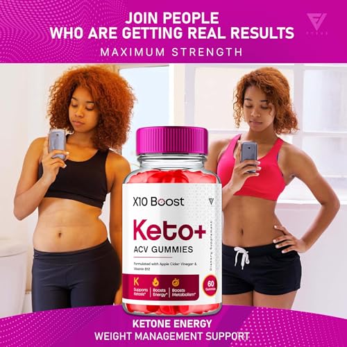 (2 Pack) X10 Boost Keto ACV Gummies, X10 Keto Boost Gummies Advanced Weight Loss FyvusUS supplements