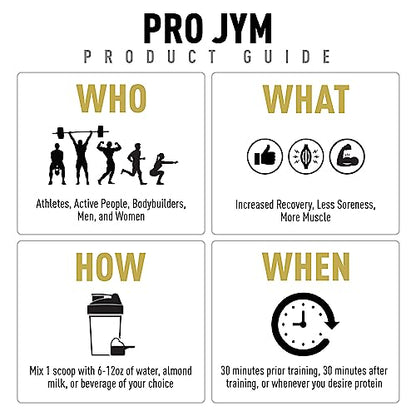 Pro Jym Protein Powder - Egg White, Milk, Whey protein isolates & Micellar Casein JYM Supplement ScienceUS supplements