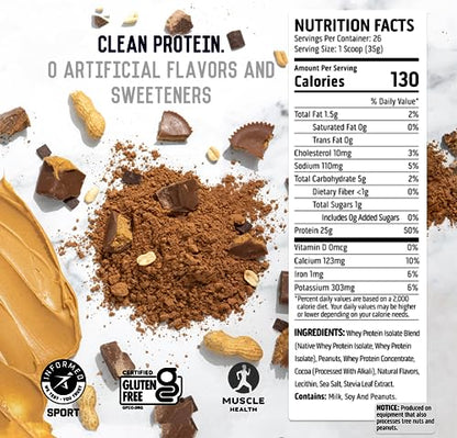 Ascent 100% Whey Protein Powder - Post Workout Whey Protein Isolate, Zero Artificial AscentUS supplements