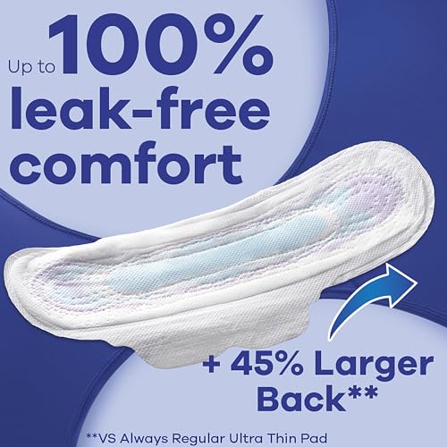 Always Ultra Thin Feminine Pads with Wings for Women, Size 4, Overnight Absorbency, Unscented AlwaysAu supplements