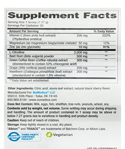 NuMedica NOVA (Nitric Oxide Vascular Assist) Complete - 7.69 oz (218.04 Grams) NuMedicaAu supplements