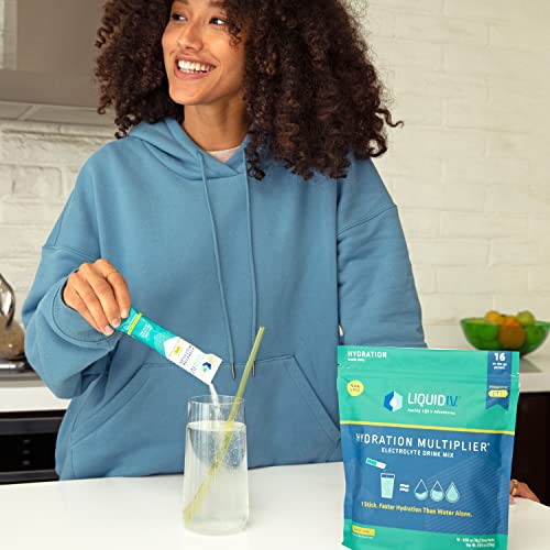 Liquid I.V. Hydration Multiplier - Lemon Lime - Hydration Powder Packets | Electrolyte Liquid I.V.Au supplements