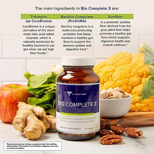 Gundry MD® Bio Complete 3 - Prebiotic, Probiotic, Postbiotic to Support Optimal Gut Health Gundry MDAu supplements