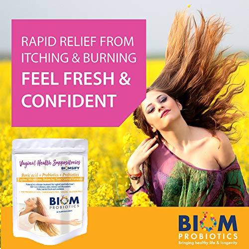 Biom Probiotics Prebiotics Boric acid Suppositories . Feminine Health Probiotic for Infections Biom ProbioticsAu supplements