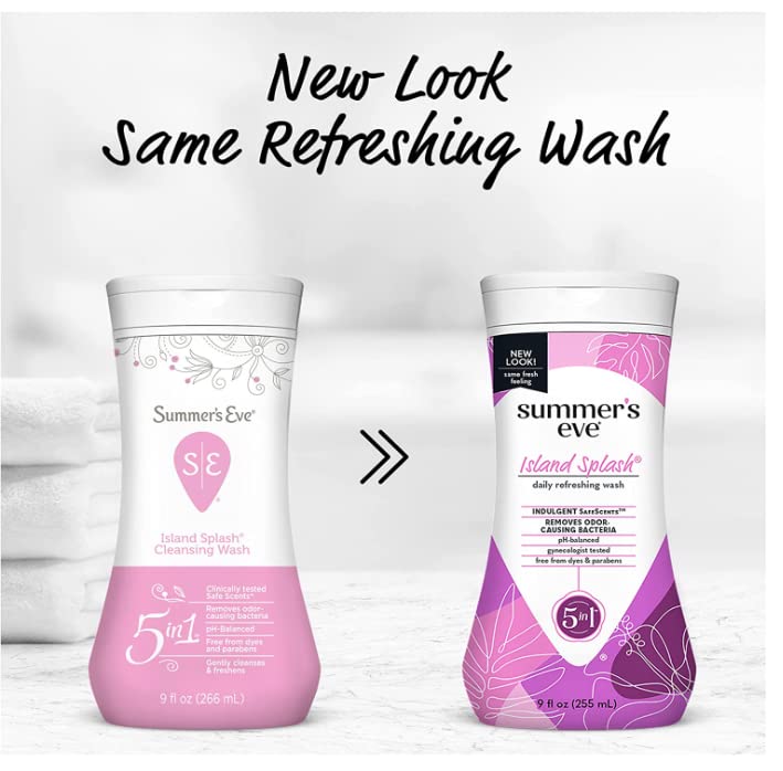 Summer's Eve Island Splash Refreshing Daily Feminine Wash, Removes Odor, pH balanced, 9 fl oz. (Pack of 2) Summer's EveAu supplements
