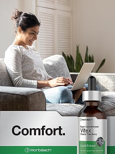 Vitex Berry Chasteberry Extract | 2 fl oz | Super Concentrated | Alcohol Free Chaste Tree HorbäachUS supplements