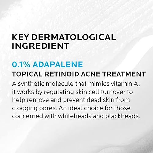 La Roche-Posay Effaclar Adapalene Gel 0.1% Acne Treatment, Prescription La Roche-PosayUS supplements