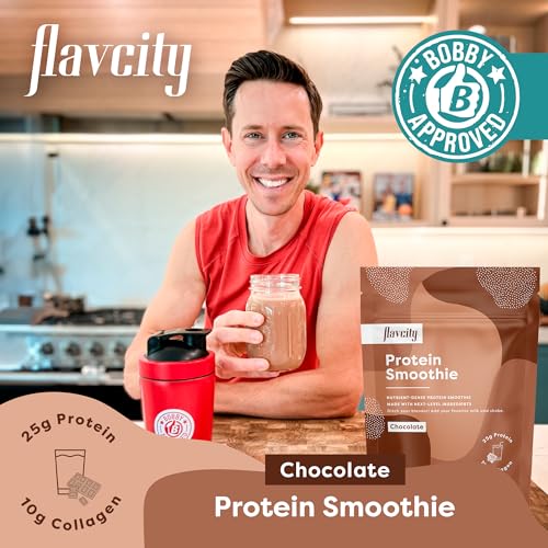 FlavCity Protein Powder Smoothie, Chocolate - 100% Grass-Fed Whey Protein Smoothie FlavCityUS supplements