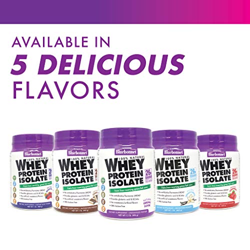 Bluebonnet Nutrition Whey Protein Isolate Powder, 14 Serving, Vanilla, 1 lb BluebonnetUS supplements