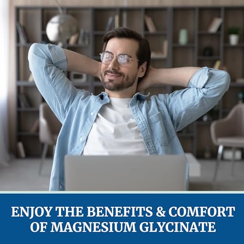 Magnesium Glycinate 500mg | Chelated Bisglycinate Complex for Muscle Relaxation Nobi NutritionUS supplements