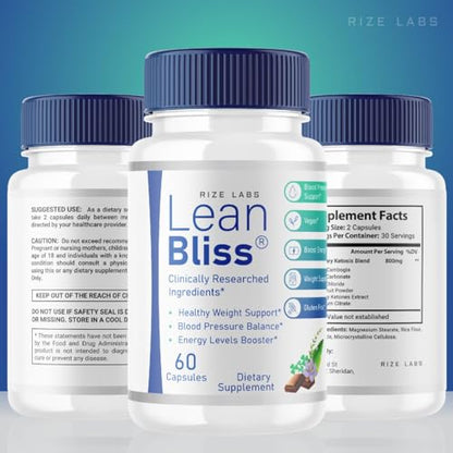 Lean Bliss Weight Loss Pills, Lean Bliss Fat Burning Formula, LeanBliss Advanced Metabolism rize labsUS supplements