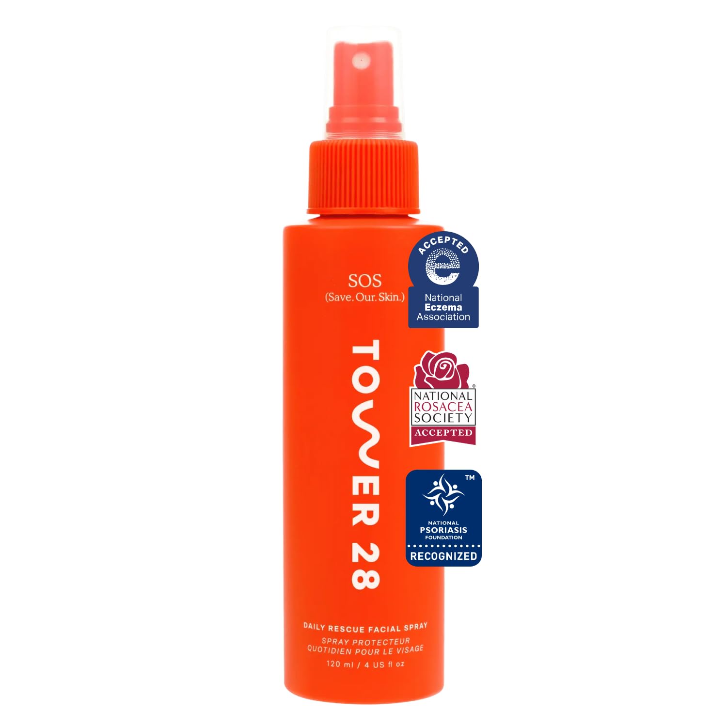 Tower 28 SOS Daily Rescue Facial Spray - Hypochlorous Acid Spray to Help Reduce Redness, Calm Irritation + Alleviate Flare-Ups - Soothing + Purifying Face Toner - Everyday Skin Care Essential (4 oz) Tower 28Au supplements