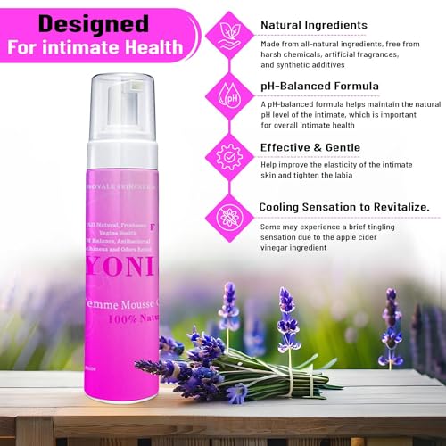 Vroyale Beauty 100% Natural Feminine Wash - 250 ml pH-Balanced Yoni Femme Mousse Vroyale BeautyAu supplements