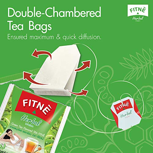 FITNE Green Tea Herbal Honey Lemon With Garcinia Senna Infusion Gentle Detox Cleanse FITNÈUS supplements