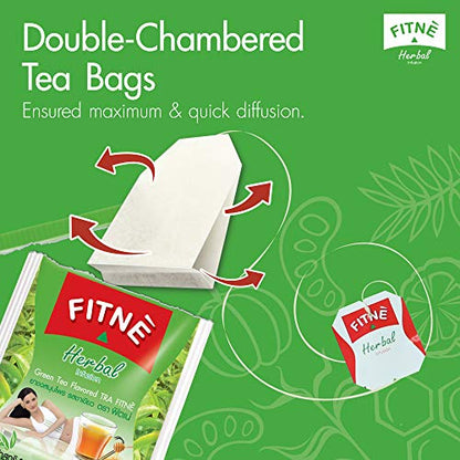 FITNE Green Tea Herbal Honey Lemon With Garcinia Senna Infusion Gentle Detox Cleanse FITNÈUS supplements