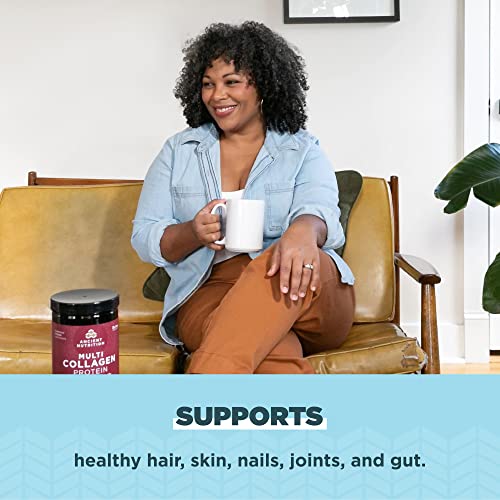 Collagen Powder Protein by Ancient Nutrition, Multi Collagen Vanilla Protein Powder Ancient NutritionUS supplements