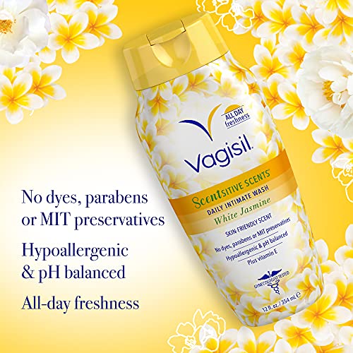 Vagisil Feminine Wash for Intimate Area Hygiene, Scentsitive Scents, pH Balanced and Gynecologist Tested VagisilAu supplements