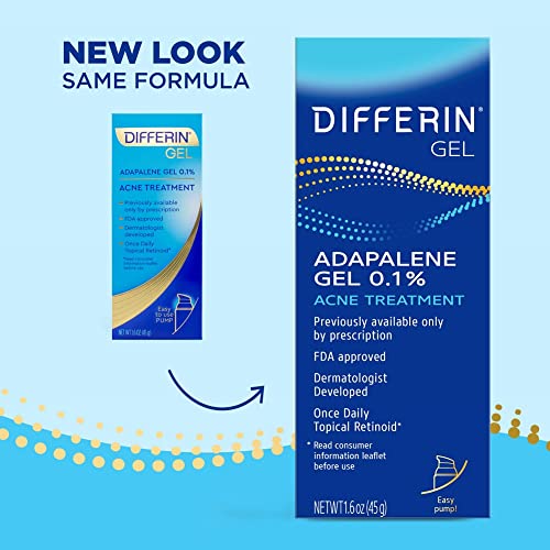 Differin Acne Treatment Gel, 90 Day Supply, Retinoid Treatment For Face DifferinUS supplements