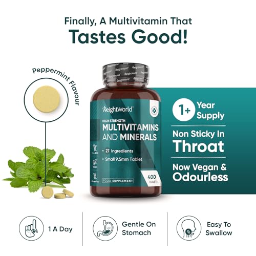 Multivitamin Tablets for Men & Women with 27 Active Multivitamins & Minerals Like Iron WeightWorldUS supplements