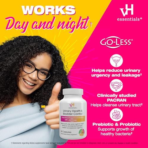vH essentials Urinary Health & Bladder Control, Cranberry Extract, Prebiotics and Probiotics vH essentialsAu supplements
