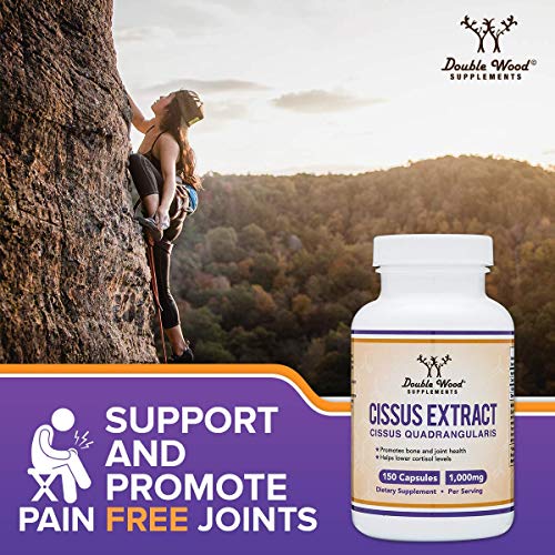 Cissus Quadrangularis Super Extract, 150 Capsules, Manufactured in The USA, Dietary Double Wood SupplementsUS supplements