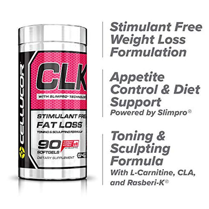 Cellucor CLK Non-Stimulant Fat Burner for Weight Loss with CLA, Conjugated Linoleic Acid CellucorUS supplements