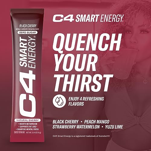 C4 Smart Energy Powder Stick Packs - Sugar Free Performance Fuel & Nootropic Brain CellucorUS supplements