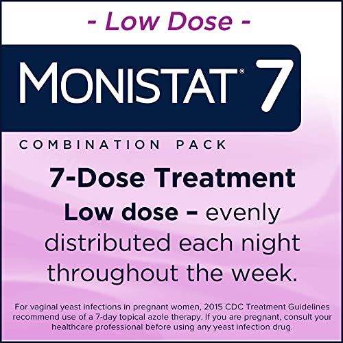 Monistat 7 Day Yeast Infection Treatment for Women, 7 Miconazole Cream Applications with Disposable MonistatAu supplements