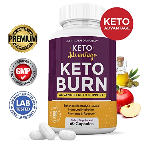 (2 Pack) Keto Advantage Keto Burn Pills Includes Apple Cider Vinegar goBHB Exogenous Justified LaboratoriesUS supplements