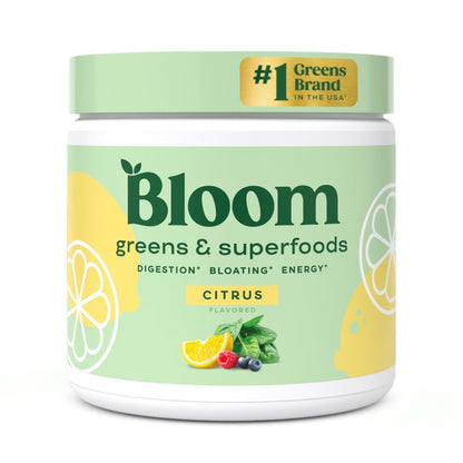 Bloom Nutrition Greens and Superfoods Powder for Digestive Health, Greens Powder Bloom NutritionUS supplements