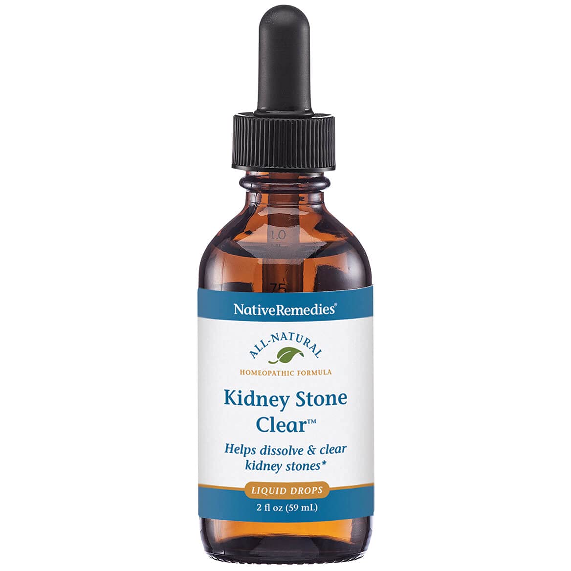 Native Remedies Kidney Stone Clear - Natural Homeopathic Formula Temporarily Helps Dissolve and Clear Kidney Stones - Relieves Pain, Nausea and Vomiting - 59 mL Native RemediesAu supplements