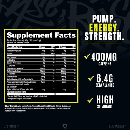RYSE Up Supplements Signature Series Stim Daddy | Official Noel Deyzel High Stimulant RYSE Up SupplementsUS supplements