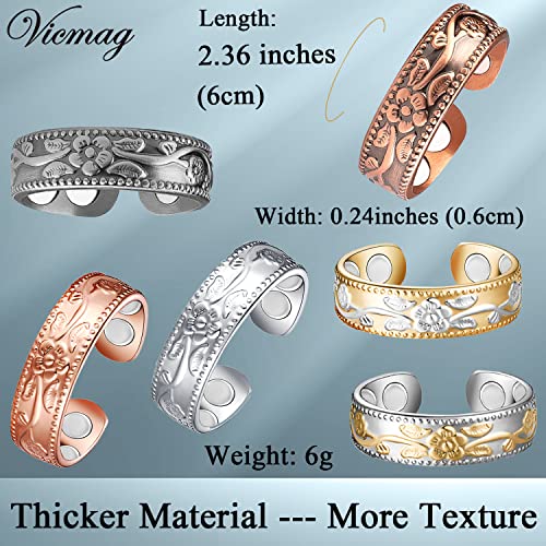Vicmag Copper Magnetic Ring for Women, Lymphatic Drainage Ring Ladies Fingers Thumb VicmagUS supplements