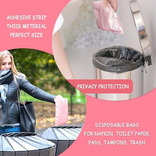 400 pcs Sanitary Napkin Disposal Bags, Feminine Personal Disposal Bags, Pink Feminine Hygiene Disposal HQSLsundAu supplements