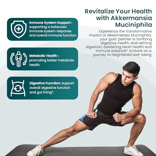 Akkermansia Muciniphila Probiotics for Digestive Health - 5 Billion TFU Akkermansia Probiotic UpNourishAu supplements