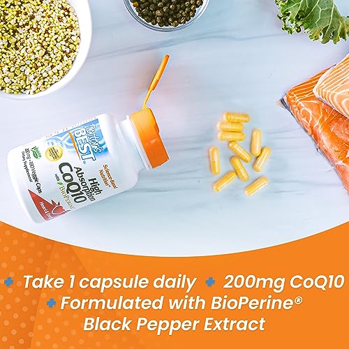 Doctor's Best High Absorption CoQ10 with BioPerine, Non-GMO, Gluten & Soy Free Doctor's BESTUS supplements