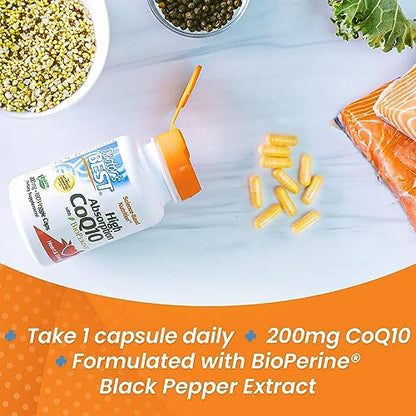 Doctor's Best High Absorption CoQ10 with BioPerine, Non-GMO, Gluten & Soy Free Doctor's BESTUS supplements