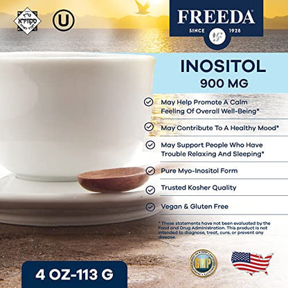 FREEDA Inositol Powder from Myo-Inositol - Hormone Balance for Women - PCOS Supplem FREEDAUS supplements