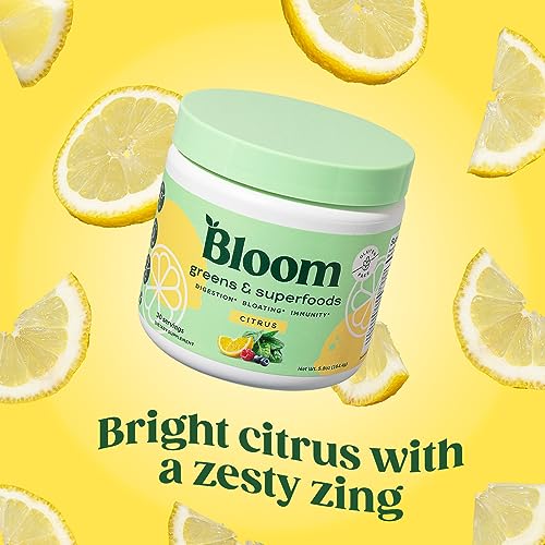 Bloom Nutrition Super Greens Powder Smoothie & Juice Mix (Citrus) Bloom NutritionAu supplements