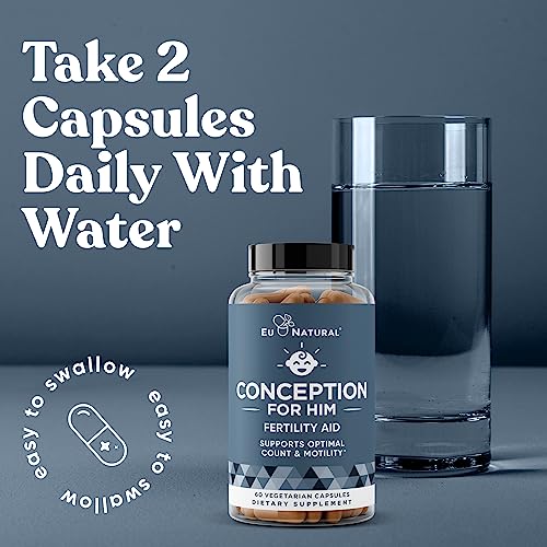 Conception For Him – Fertility Supplements for Men, Male Fertility Booster & Prenatal Eu NaturalUS supplements