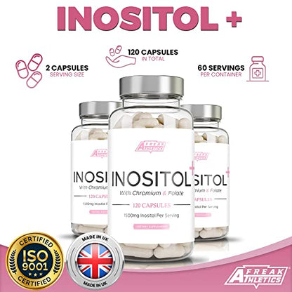 Myo-Inositol Capsules by Freak Athletics - Inositol Capsules with Chromium & Folate Freak AthleticsUS supplements