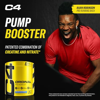 Cellucor C4 Original Pre Workout Powder Frozen Bombsicle Sugar Free Preworkout CellucorUS supplements