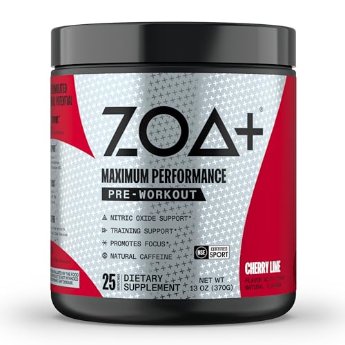 ZOA+ Pre-Workout Powder & Shaker Bottle Bundle, Cherry Limeade ZOAAu supplements
