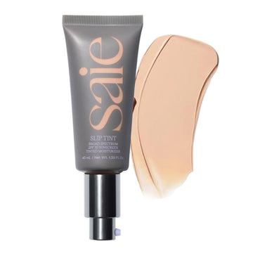 Saie Slip Tint Tinted Moisturizer with SPF 35 - Light Coverage, Glowy Skin Tint & Mineral Sunscreen for Face with Hydrating Hyaluronic Acid - Summer Makeup Essential - Shade Three (1.35 oz) SaieAu supplements